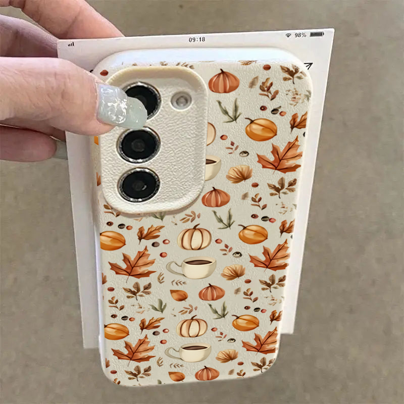 Autumn Pumpkin Coffee Illustra - Samsung Galaxy A55 recension och pris