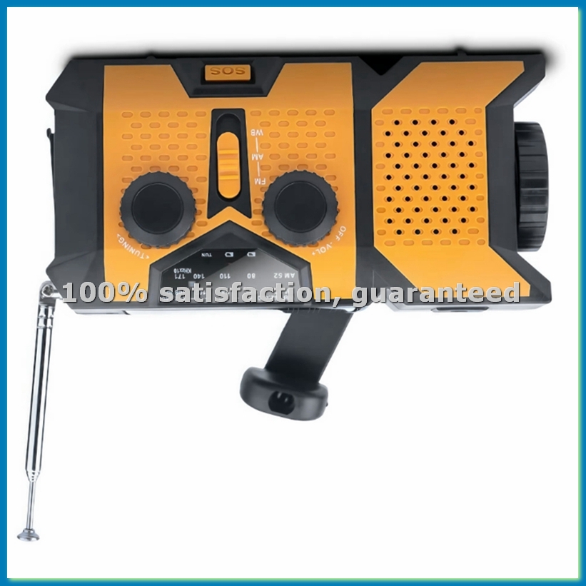 Solar Hand Crank Radio with LE - Solar Powered Charger recension och pris