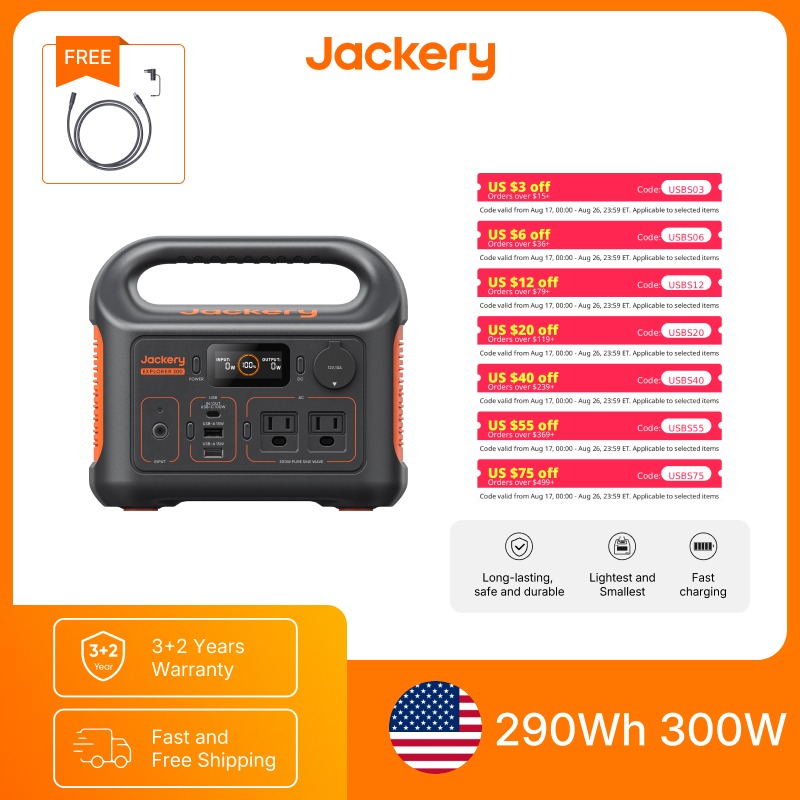 Jackery Portable Power Station - Solar Powered Charger recension och pris