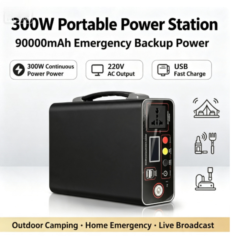 Portable Power Plant 300W 220V - Solar Powered Charger recension och pris
