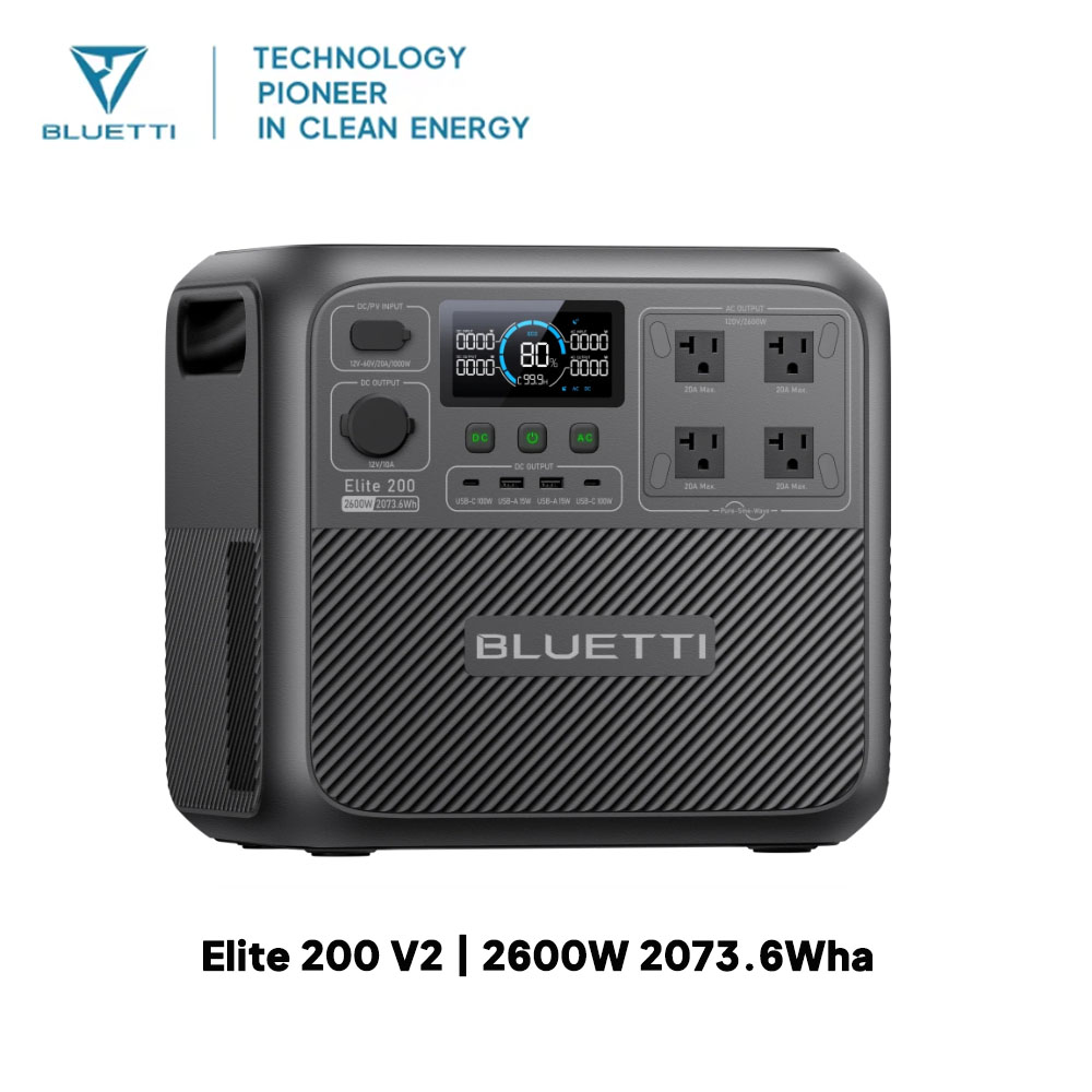 【Renew】BLUETTI Elite 200 V2 Po - Solar Powered Charger recension och pris