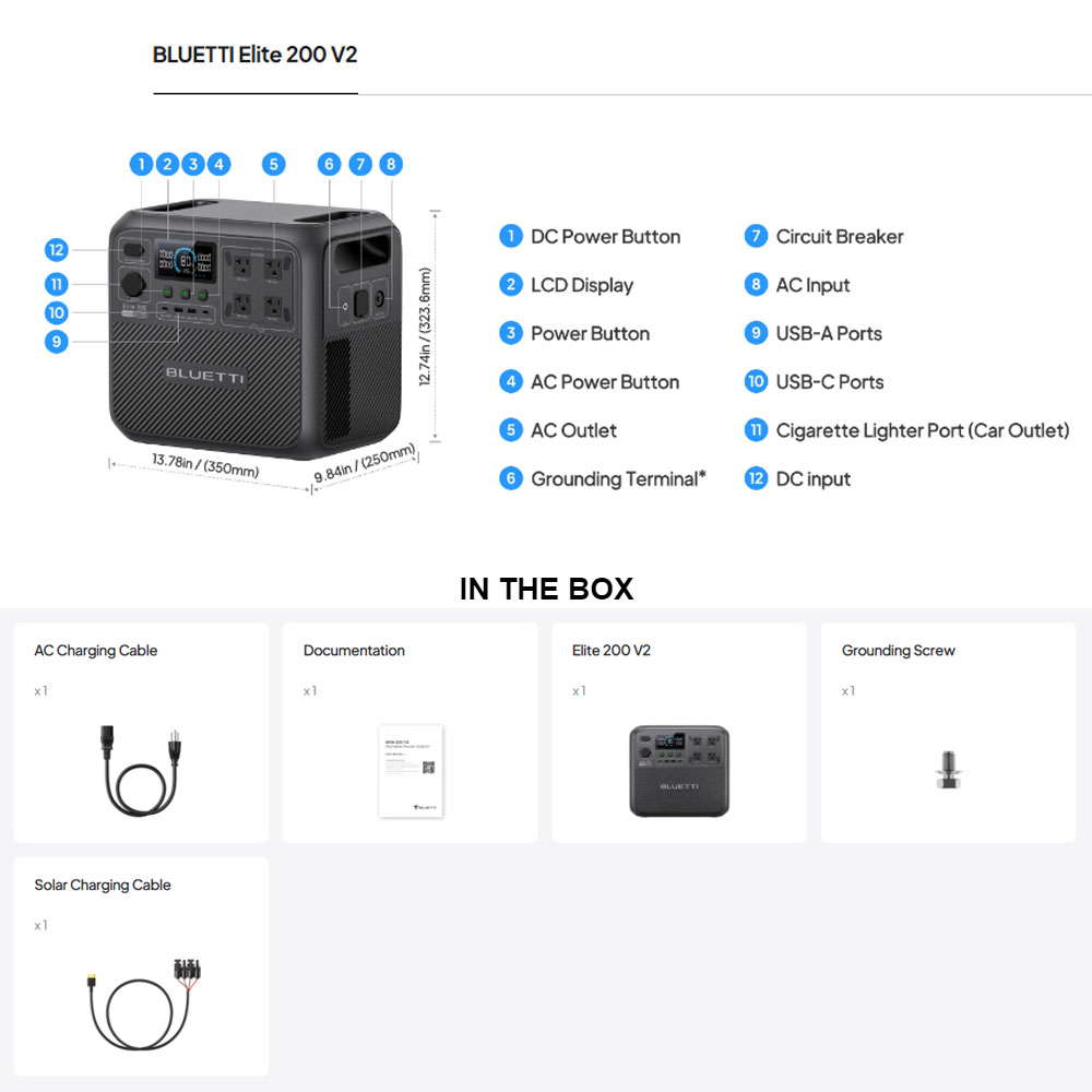 【Renew】BLUETTI Elite 200 V2 Po - Solar Powered Charger recension och pris